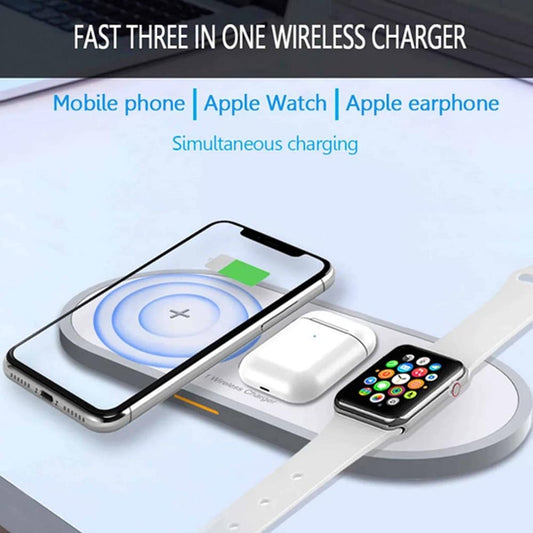 3-in-1 Wireless Charger Pad for Apple & Android