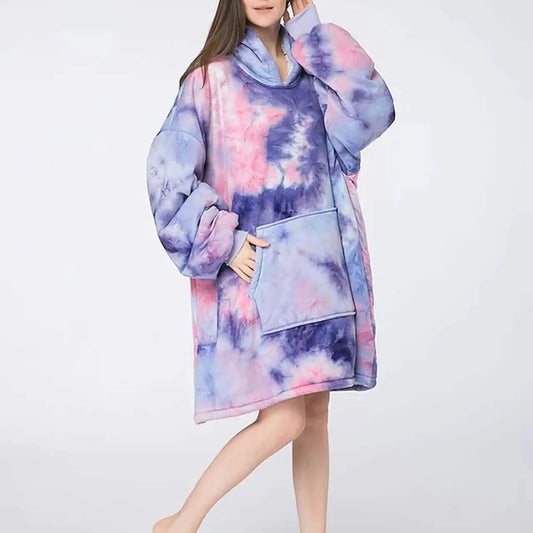 Oversized Plush Blanket Hoodie