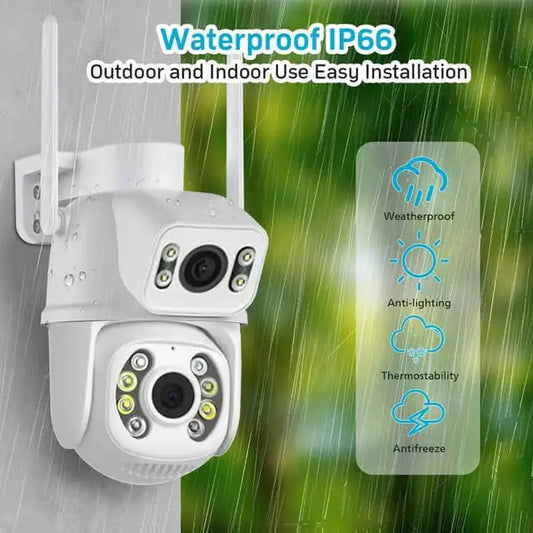 Wi-Fi Dual Lens 6MP Camera Motion Detection
